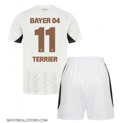 Bayer Leverkusen Martin Terrier #11 Replika babykläder Bortaställ Barn 2024-25 Kortärmad (+ korta byxor)